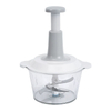 Plastic Pp Onion Veggie Vegetable Slicer Cutter Manual Push Hand Meat Chopper with Clear Storage Color Box