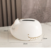 Customized Gold Cute Whale Desktop Ceramic Tissue Box Cover Car Table Napkin Holders Luxury Tissue Box