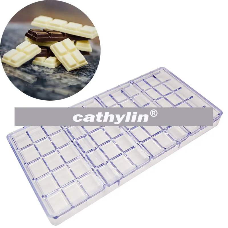 Baking Candy Rectangle Plastic PC AS Mould Chocolate Mold manufacturer