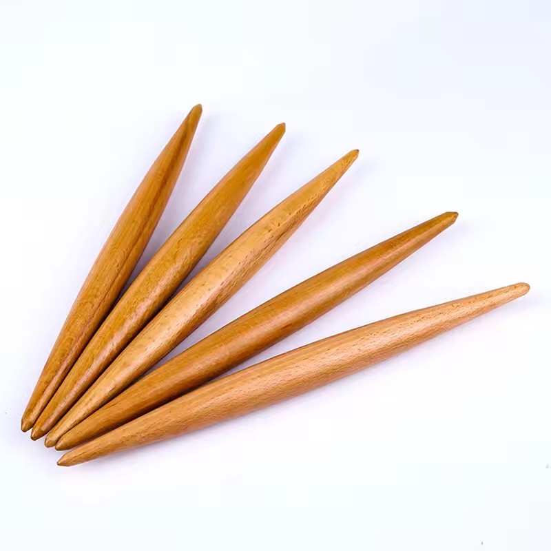Nonstick Small Mini Taper Pen Shape Long Thin Wooden Noodles Baking Wood Rolling Pin Manufacturer Supplier