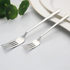 Silver Metal Flatware Set Dinner Spoons Forks and Knife Stainless Steel Cutlery for Hotel Restaurants