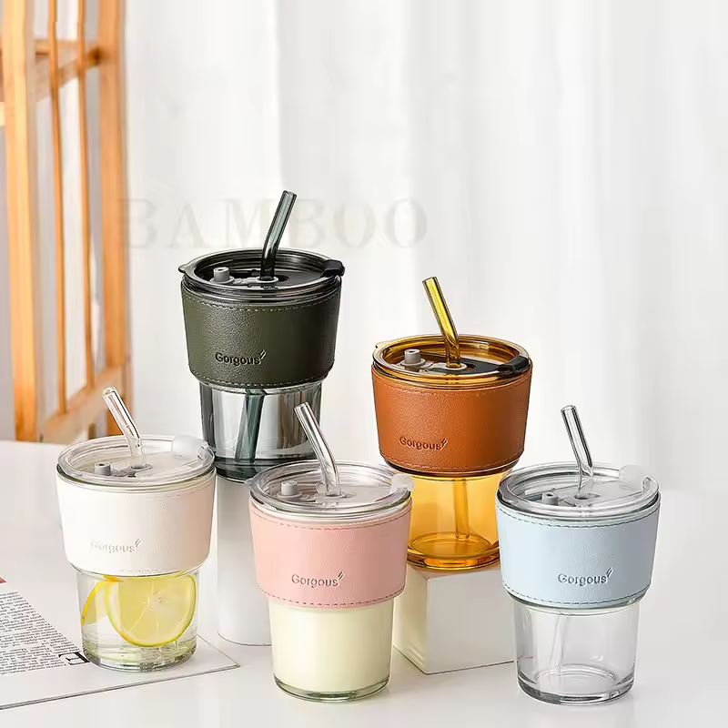 Vintage Bamboo Design Mug Tea Coffee Water Glass Cup Manufacturer