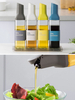 Bulk 500 Ml Auto Flip Clear Glass Sauce and Vinegar Plastic Bottle Olive Oil Dispenser for Kitchen Oil Cooking