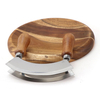 Kitchen Vegetable Fruit Tool Large Double-Edged Blade Stainless Steel Slicer Cutter with Acacia Wood Handle