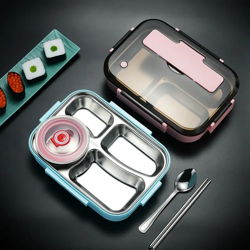 Stainless Steel Portable Insulated Food Bento Lunch Box Manufacturer