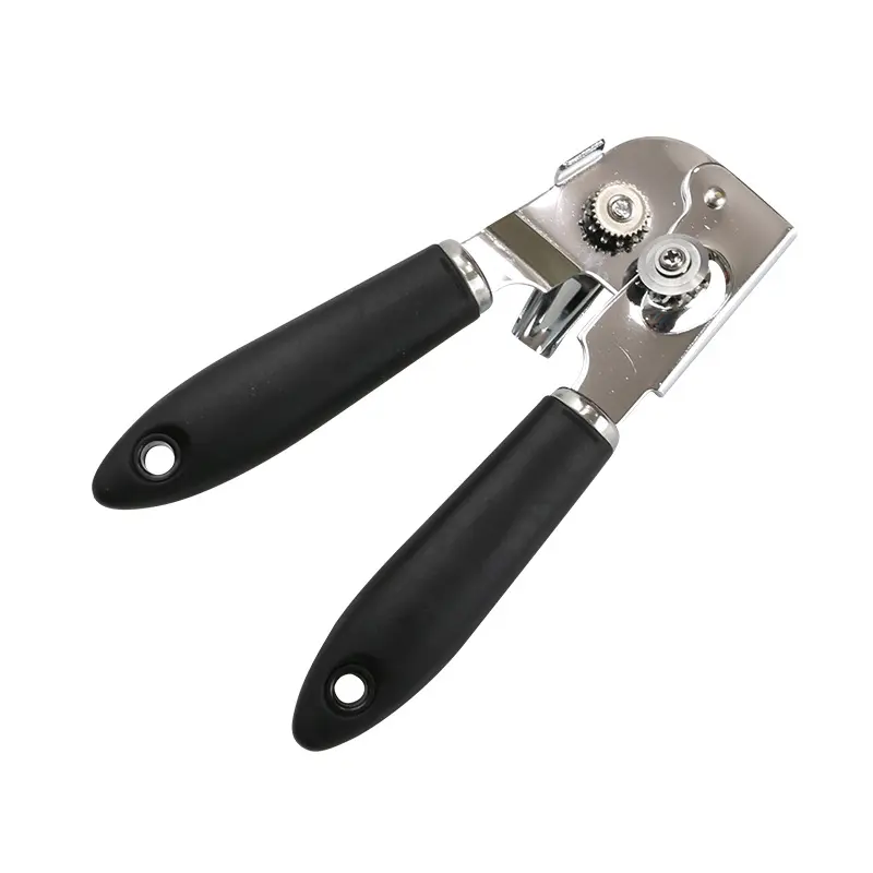 Safty Plastic Handle Stainless Steel Can Opener Manufacturer
