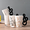 Funny Music Note Cup Clarinet Guitar Violin Snare Drum Piano Shaped Design Hand-Painted Coffee Mug with Instrument Handle