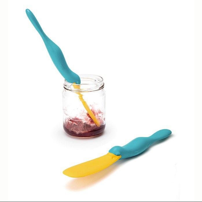 Cute Animal Shape Baking Pastry Spatula Colored Long Handle Heat Resistant Silicone Spatula
