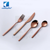 Bronze Copper Stainless Steel Flatware Set Wedding Rose Gold Cutlery 