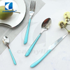 Restaurant 18/0 Mirror Polish Cutlery Set with Plastic Handle