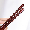 Japanese Lacquered Solid Round Wooden Chopsticks for Eating Sushi Noodles