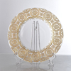  Dinner Under Plate Plastic Clear Silver Rose Gold Table Elegant Charger Plates with Flower Edge for Wedding glass porcelain metal