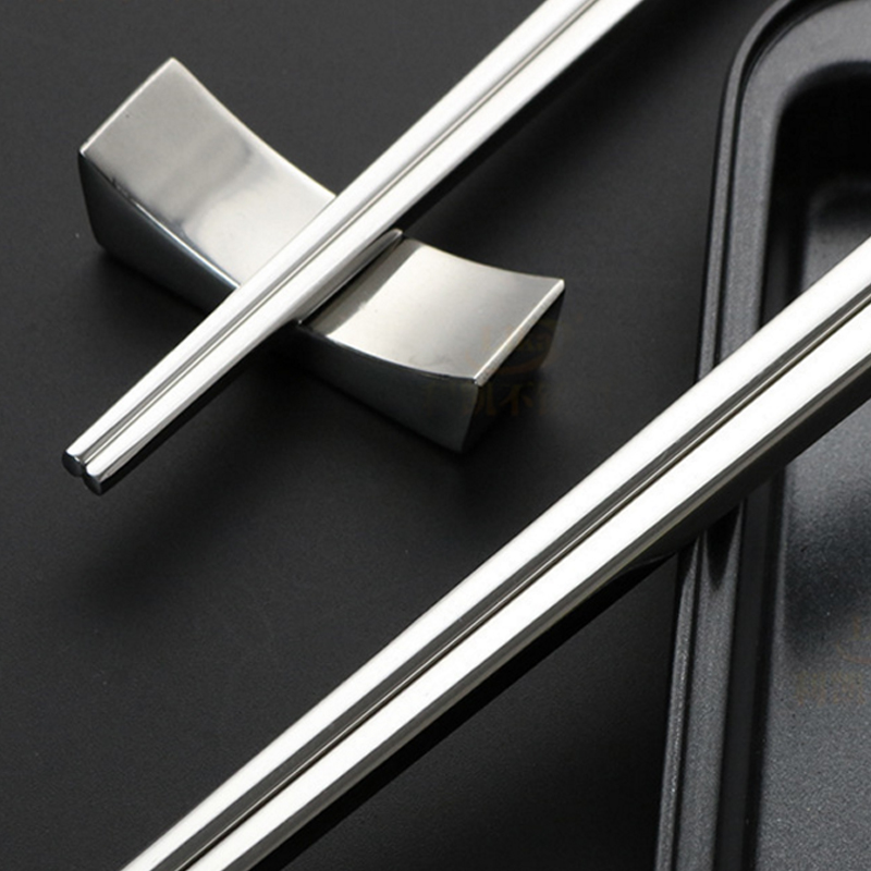 Manufacturer Import Korea Recycled Metal Ss 304 Pure Silver Thick Chopsticks for Sale