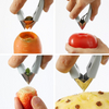 Stocked Kitchen Cooking Gadget Fruit Tool Tomato Strawberry Huller Stem Leaves Pineapple Seed Eye Corer Remover