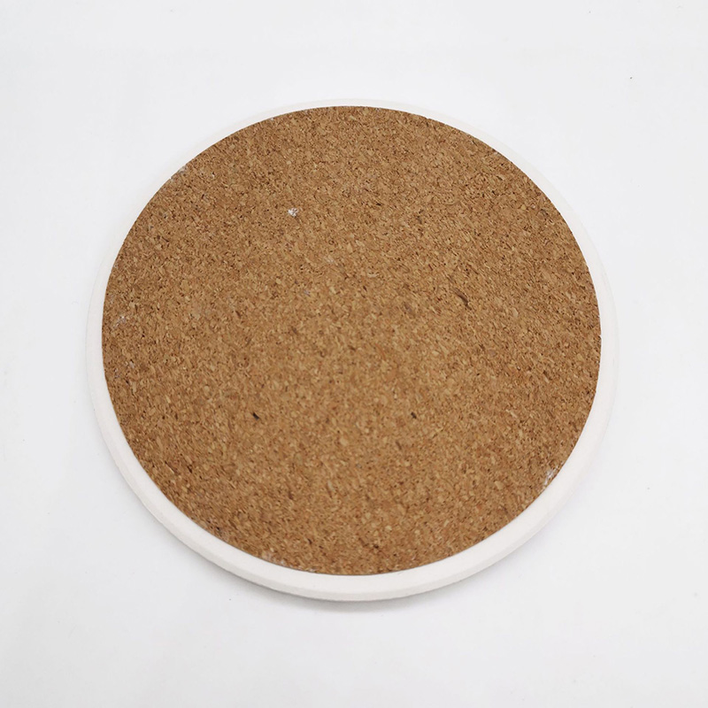 Wholesale White Embryo Insulated Coaster High Quality Round Ceramic Coasters Absorbent Drink Coasters Non-slip Coffee Cup Mat