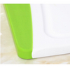 Dishwasher Safe Large Heavy Duty Green White Pp Plastic Chopping Cutting Board with Handle Stand Holder for Kitchen