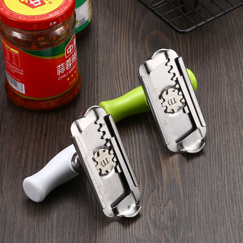 Multi-function Kitchen Gadgets Handy Anti Slip Can Lid Opener Manual Adjustable 2 in 1 Bottle Opener And Can Opener