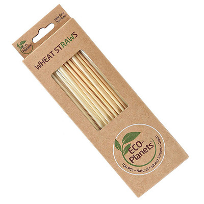Wholesale Oem Natural Grass Organic Eco Friendly Reusable Biodegradable Drinking Wheat Straw Set