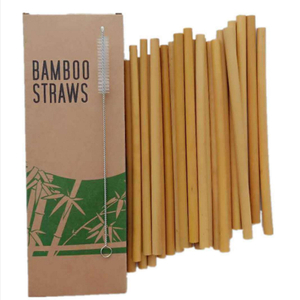 Reusable Bamboo Wood Eco Friendly Natural Organic Drinking Straw