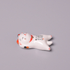 Japanese Animal Cat Shape White Porcelain Ceramic Tableware Utensils Rack Holder Rest for Chopstick And Spoon