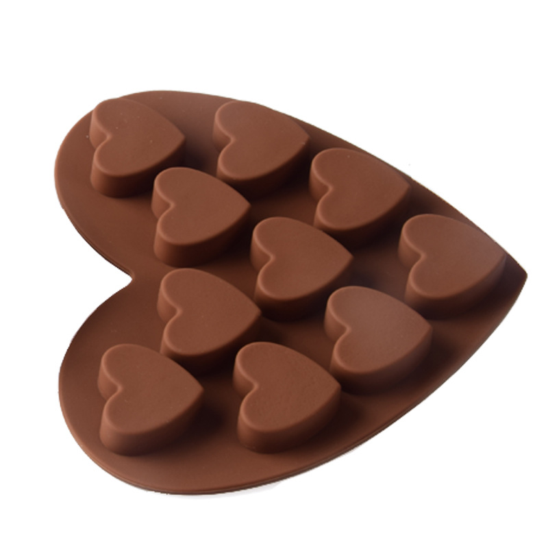 Diy Cake Decoration Sweet Love Heart Shaped Silicone Baking Candy Biscuit Cookies Mould Chocolate Mold