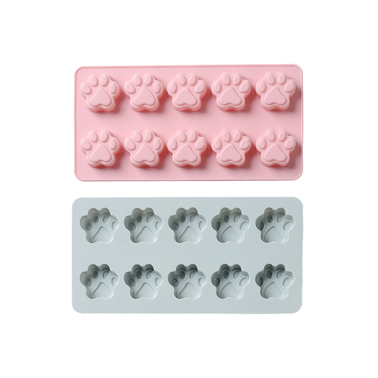 Cartoon Funny Gummy Candy Fondant Biscuit Diy Mould 3d Animal Dog Claw Shaped Silicone Chocolate Mold