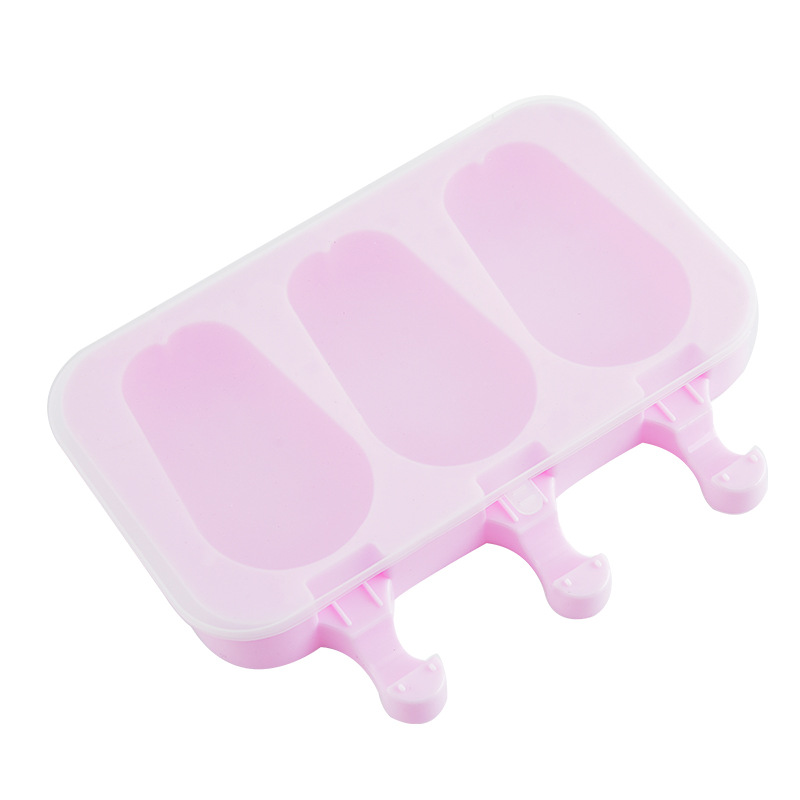 Custom Bulk 3 Pack Food Grade Long Large Size Easy Reusable 3d Ice Mold Bear Farm Animals Silicone Ice Cube Trays