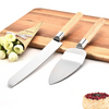 Wholesale Cake And Cream Mounted Knife Baking Tools Multipurpose Triangle Cake Server And Knife Set Small Pizza Spatula