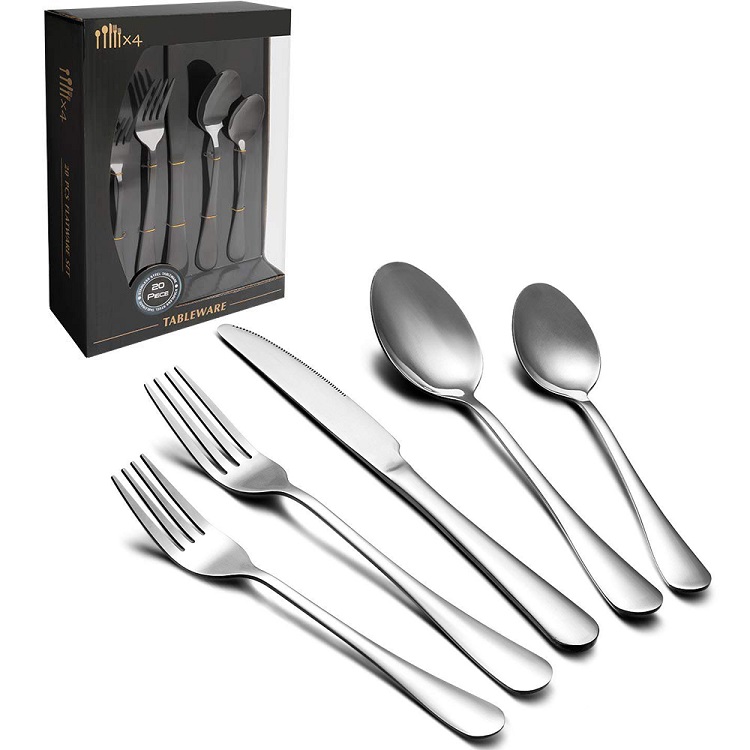 Metal Silverware Stainless Steel Flatware Wedding Colorful Plated Cutlery 
