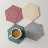 Reusable Multi-function Hexagonal Shape Pot Holder Heat Resistant Color Silicone Cup Dishes Coaster