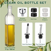 500ml Superior Glass Cruet Vinegar And Olive Oil Dispenser Bottle Set Seasoning Box for Kitchen Cooking