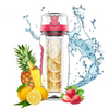 Customized 900 Ml Bpa Free Plastic Mixer Bottle Sport Seperate Compartment Fruit Infuser Water Bottle with Holder