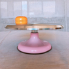 Metal Cake Turnatable Hot Baking Tools Turntable Customomized Rotating Round Rotary Silver Pink Table Cake Stand