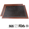 Large mesh soft perforated breathable grid fiberglass non stick silicone baking mat for oven