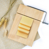Manual Adjustable Butter Knife Cutter Acacia Bamboo Wooden Stainless Steel Wire Cheese Slicer with Cutting Board