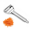 2022 Kitchen Stainless Steel Long Melon Carrot Skin Mincer Crusher Onion Vegetable Potato Slicer Grater And Peeler
