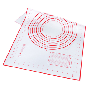 In stock amazon hot sale baking sheet stamped silicone baking pastry mat with meas measurement