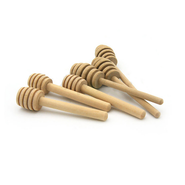 Dipper Stick Manual Filling Device Bamboo Wood Sugar Honey Spoon