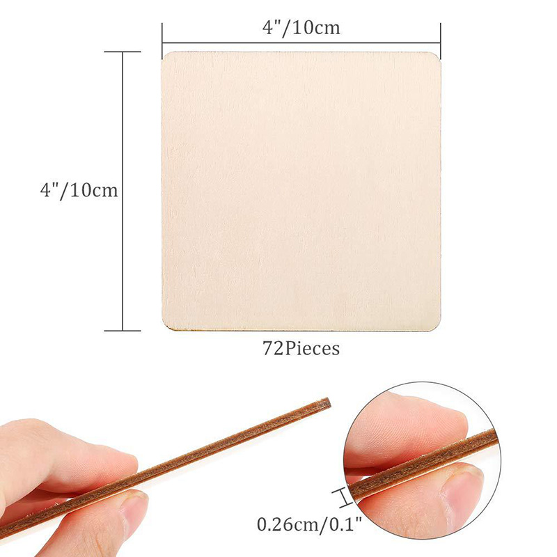 Wholesale High Quality Durable Wood Coasters Diy Funny Novelty Wooden Coasters Anti Slip Heat Resistant Drink Cup Coasters