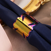 Luxury Gold Colored Napkin Rings Holder Metal Elegant Wedding Big Tubes Flower Napkin Rings