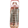 Custom BPA Free 2l Half Gallon Fitness Gym Sports Clear Plastic Motivational Water Bottle with Time Marker And Straw