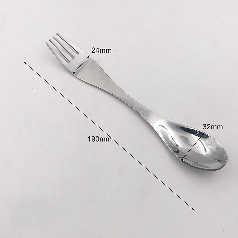 Easy Clean And Carry Reusable Stainless Steel Metal Spork