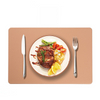 High Quality Water Proof Pvc Leather Dinning Table Mats and Coasters Non-slip Heat-Insulation Placemat
