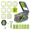 Kitchen Tools ABS Plastic Mandoline 15 In 1 Multi-functional Food Slicer Vegetable Cutter Chopper