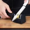 Professional Kitchen Tool High Quality Plastic PS Black Handle Kitchen Knife Sharpener