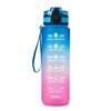 Sport Gym Frosted Plastic Drink Gallon Motivational Water Bottle with Time Marker