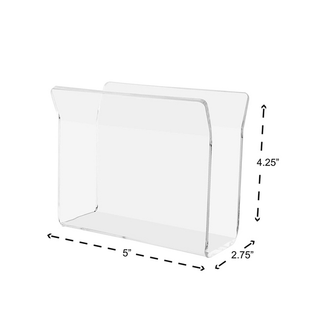 High Quality Squared Plastic Cocktail Ring Guest Towel Holder Square Clear Acrylic Napkin Holder for Napkins