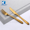 Cathylin 4-Pieces Hollow Handle Spoon Fork and Knife Stainless Steel Restaurant Cutlery