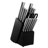 16pcs Knives Stainless Steel Knife Set With Block Sharpener Scissors