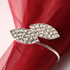 High Quality Diamond Bling Napkin Ring Metal Luxury Wedding Napkin Rings Gold Elegant Dinning Napkin Rings